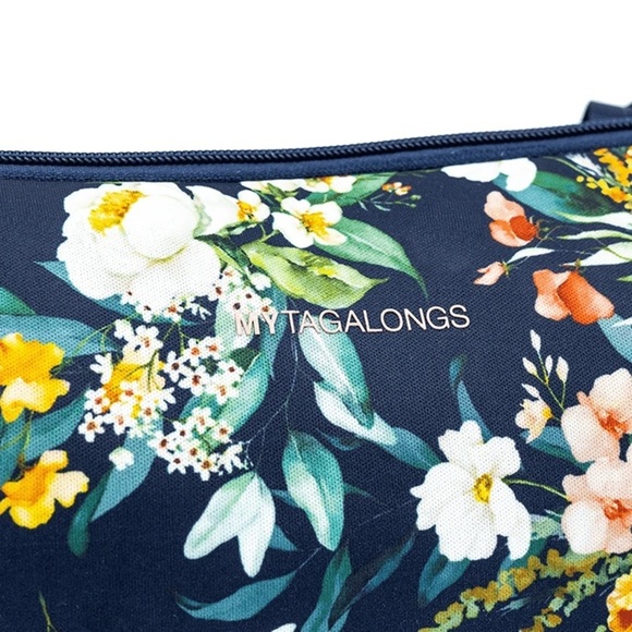 NEW Mytagalongs Floral Blue Tote Bag - Picture 4 of 8